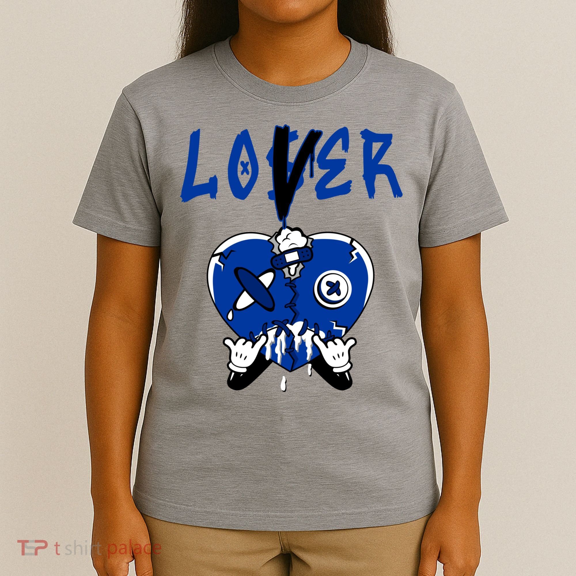 Racer Blue 5s Tee To Match Loser Lover Heart 5 Racer Blue T-Shirt