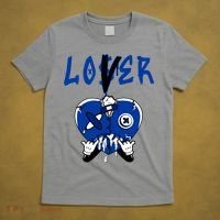 Racer Blue 5s Tee To Match Loser Lover Heart 5 Racer Blue T-Shirt thumb 5