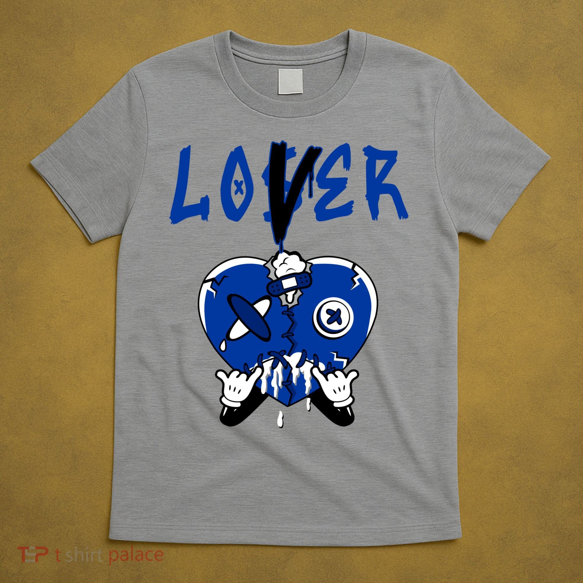 Racer Blue 5s Tee To Match Loser Lover Heart 5 Racer Blue T-Shirt