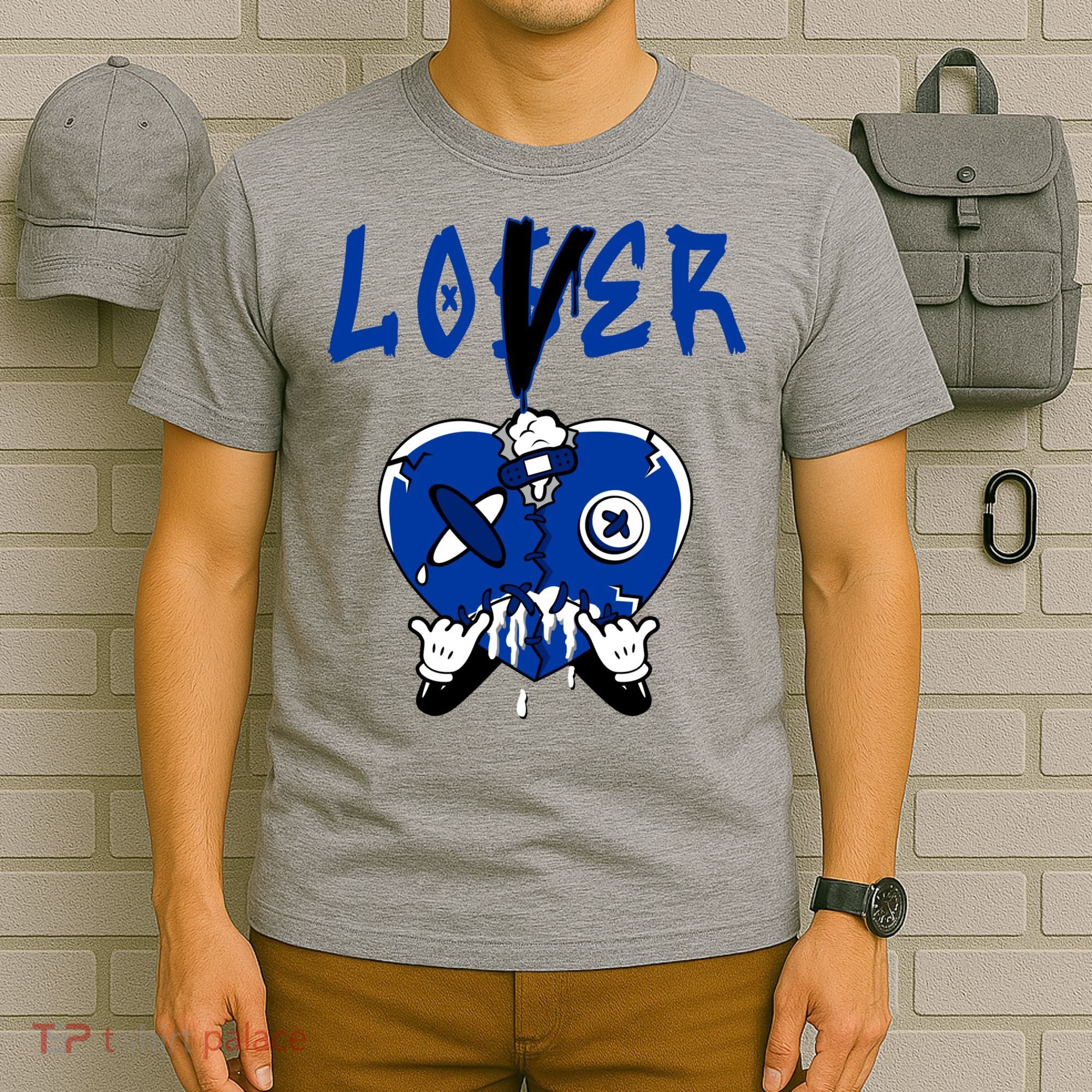 Racer Blue 5s Tee To Match Loser Lover Heart 5 Racer Blue T-Shirt