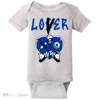 Racer Blue 5s Tee To Match Loser Lover Heart 5 Racer Blue Baby Bodysuit thumb 0