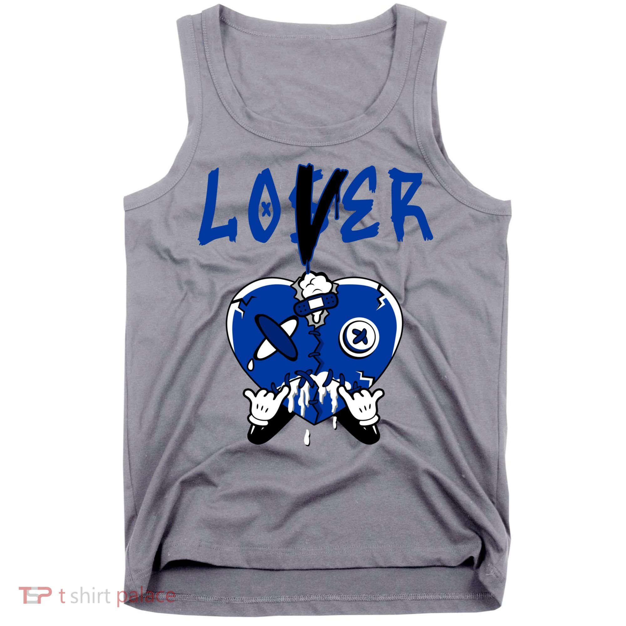 Racer Blue 5s Tee To Match Loser Lover Heart 5 Racer Blue Tank Top