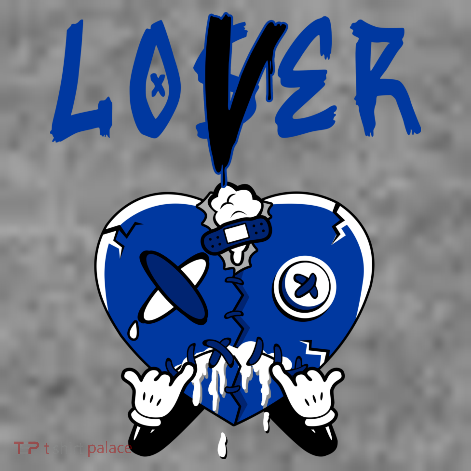 Racer Blue 5s Tee To Match Loser Lover Heart 5 Racer Blue Women's Long Sleeve Shirt