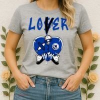 Racer Blue 5s Tee To Match Loser Lover Heart 5 Racer Blue Women's T-Shirt thumb 2