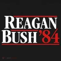 Reagan Bush 84 Button thumb 1