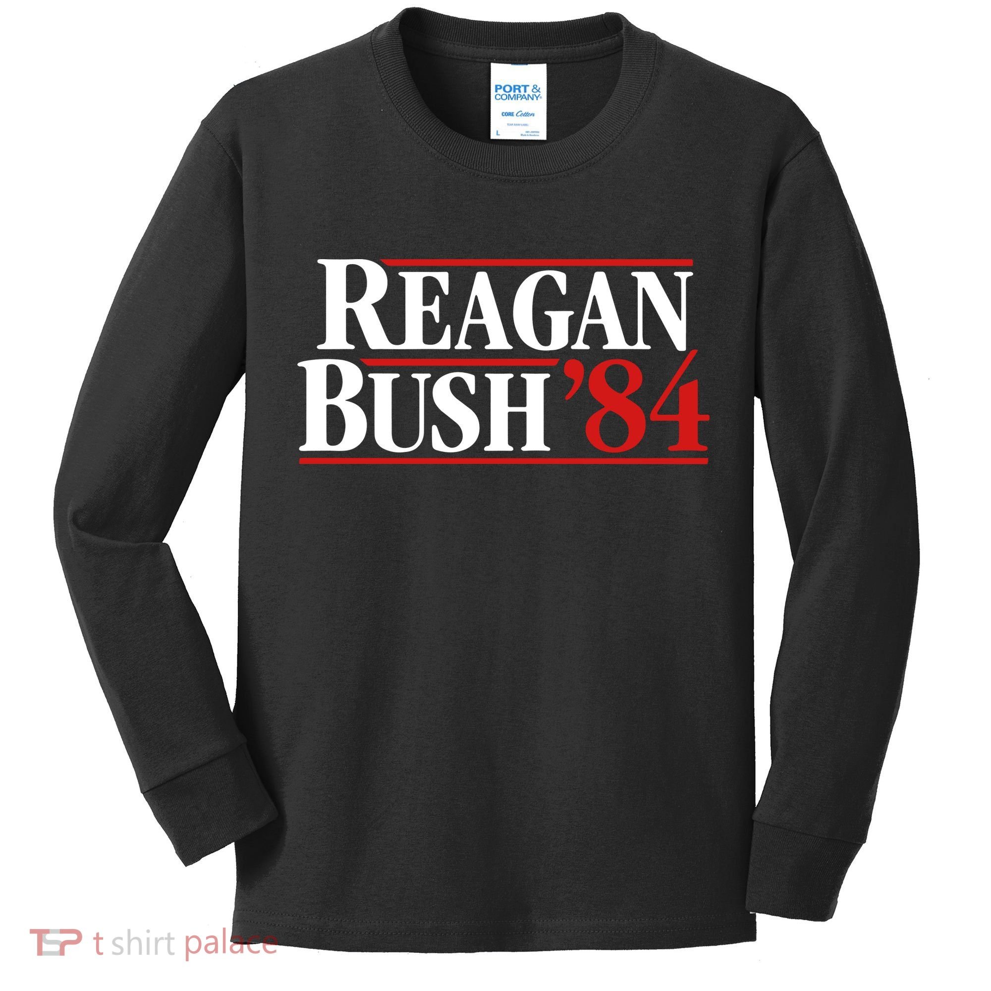 Reagan Bush 84 Kids Long Sleeve Shirt