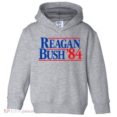 Reagan Bush 84 Vintage Republican Toddler Hoodie