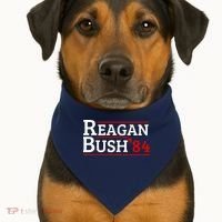 Reagan Bush 84 USA-Made Doggie Bandana thumb 1