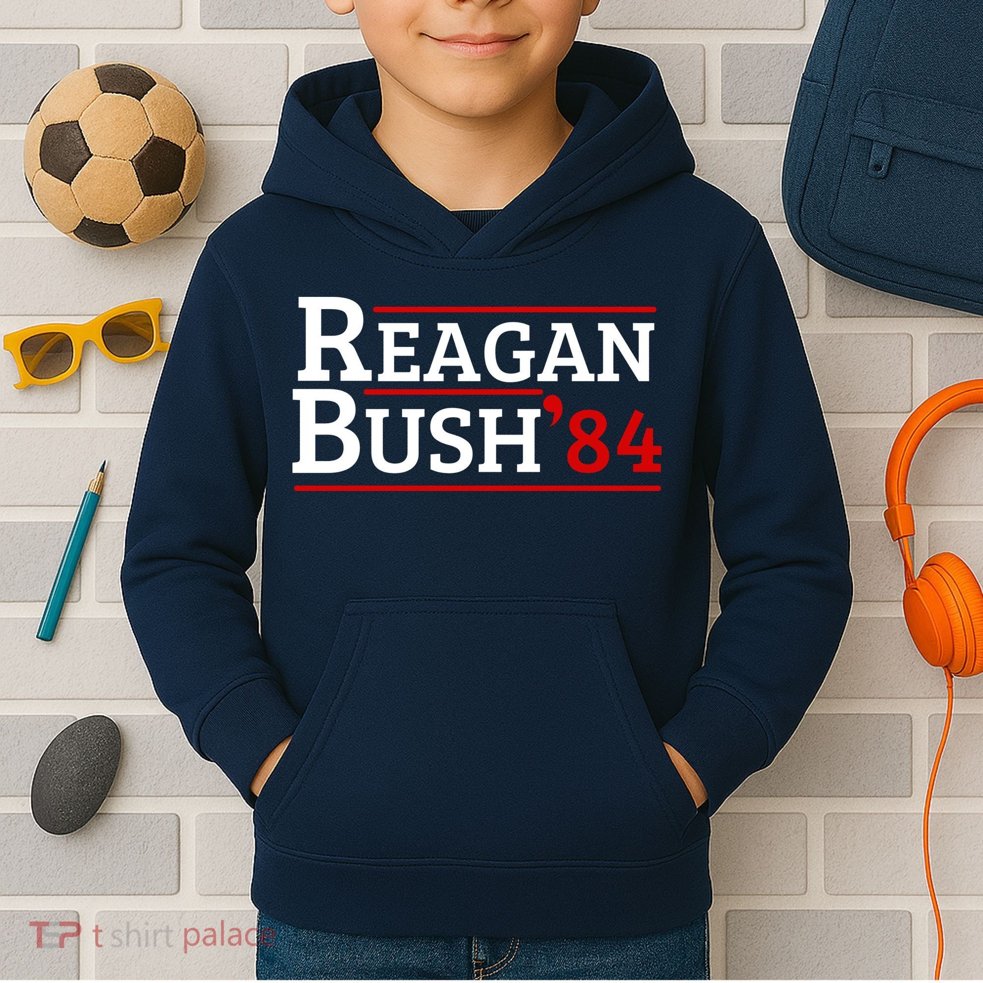 Reagan Bush 84 Kids Hoodie