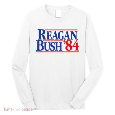 Reagan Bush 84 Vintage Long Sleeve Shirt