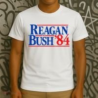 Reagan Bush '84 Vintage Republican T-Shirt thumb 3