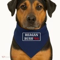 Reagan Bush 84 USA-Made Doggie Bandana thumb 1