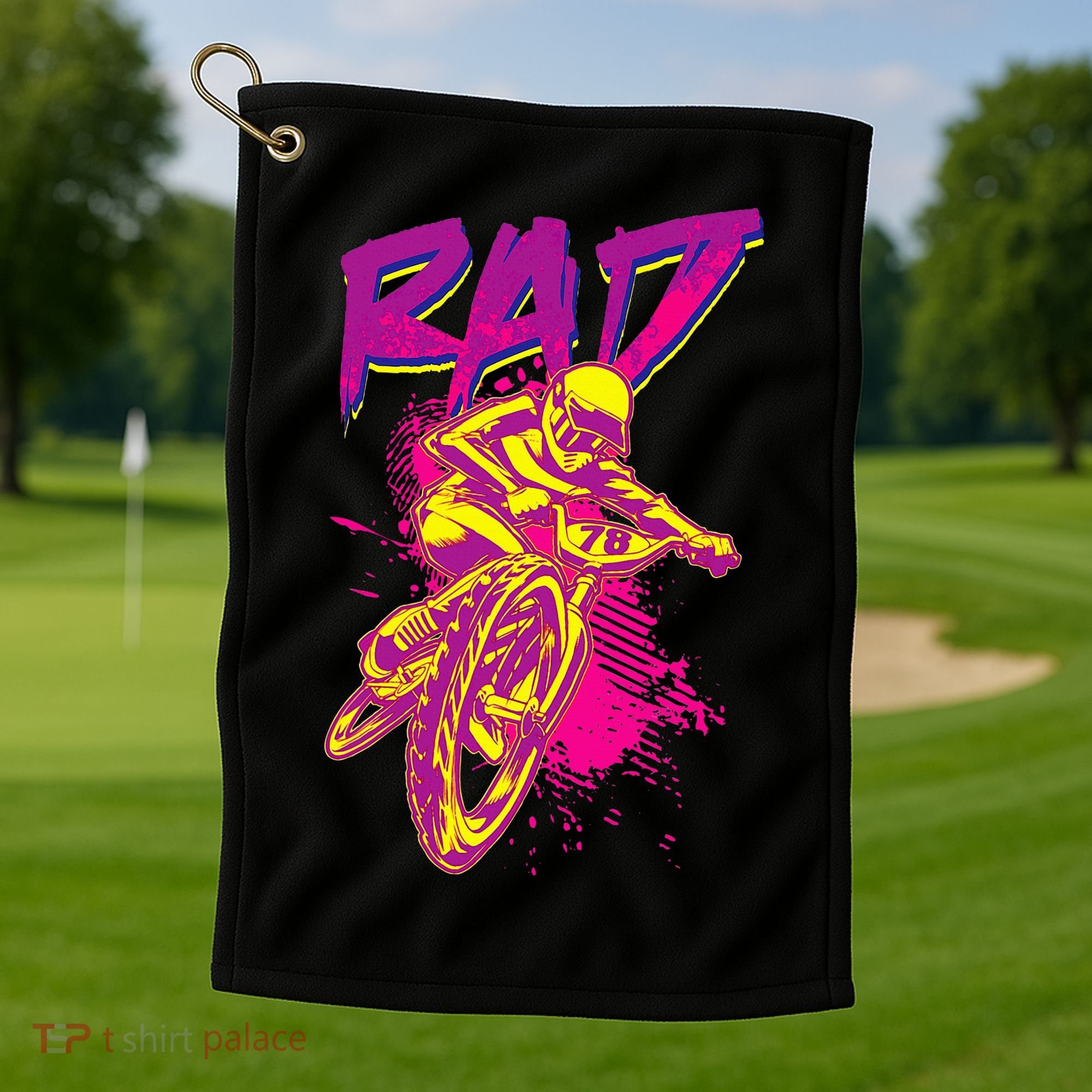 Rad Bmx 80s Golf Towel