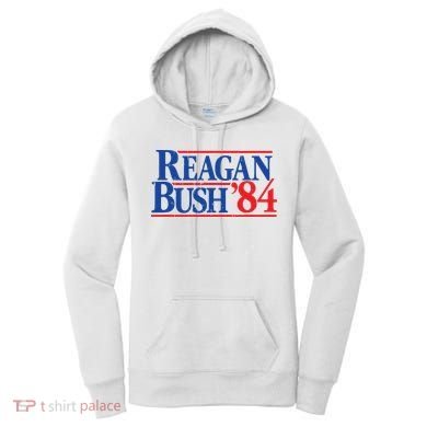 Reagan Bush 84 Vintage Republican Women's Hoodie