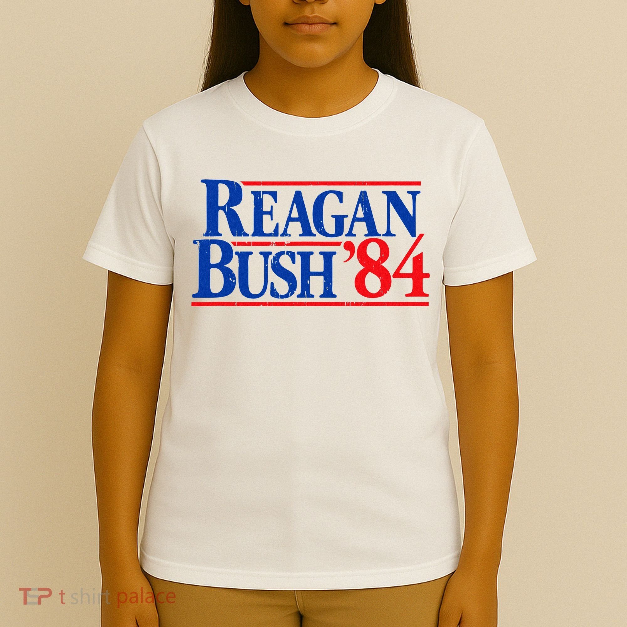 Reagan Bush 84 Vintage Republican T-Shirt
