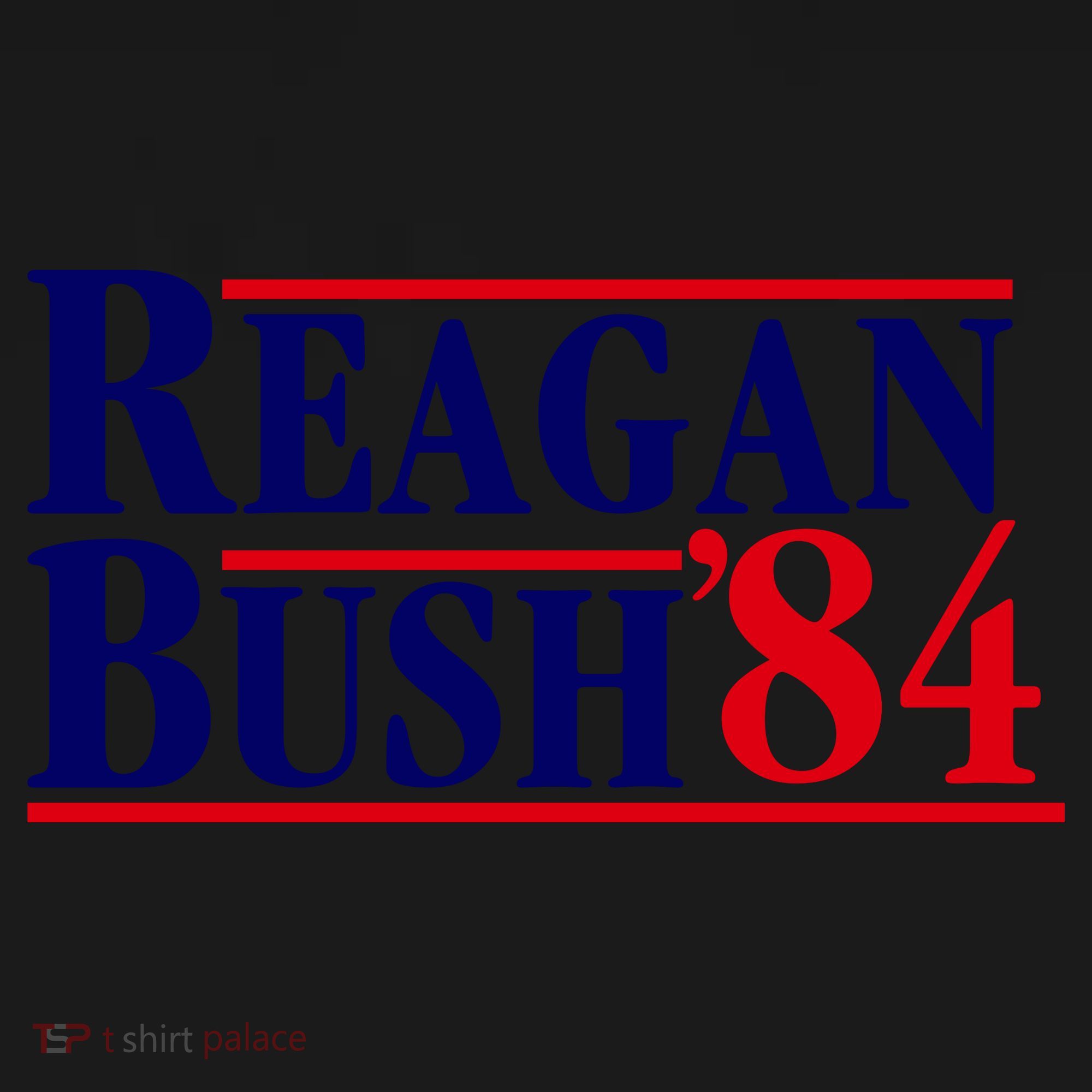 Reagan Bush 84 Shirt Presidential Campaign Coaster