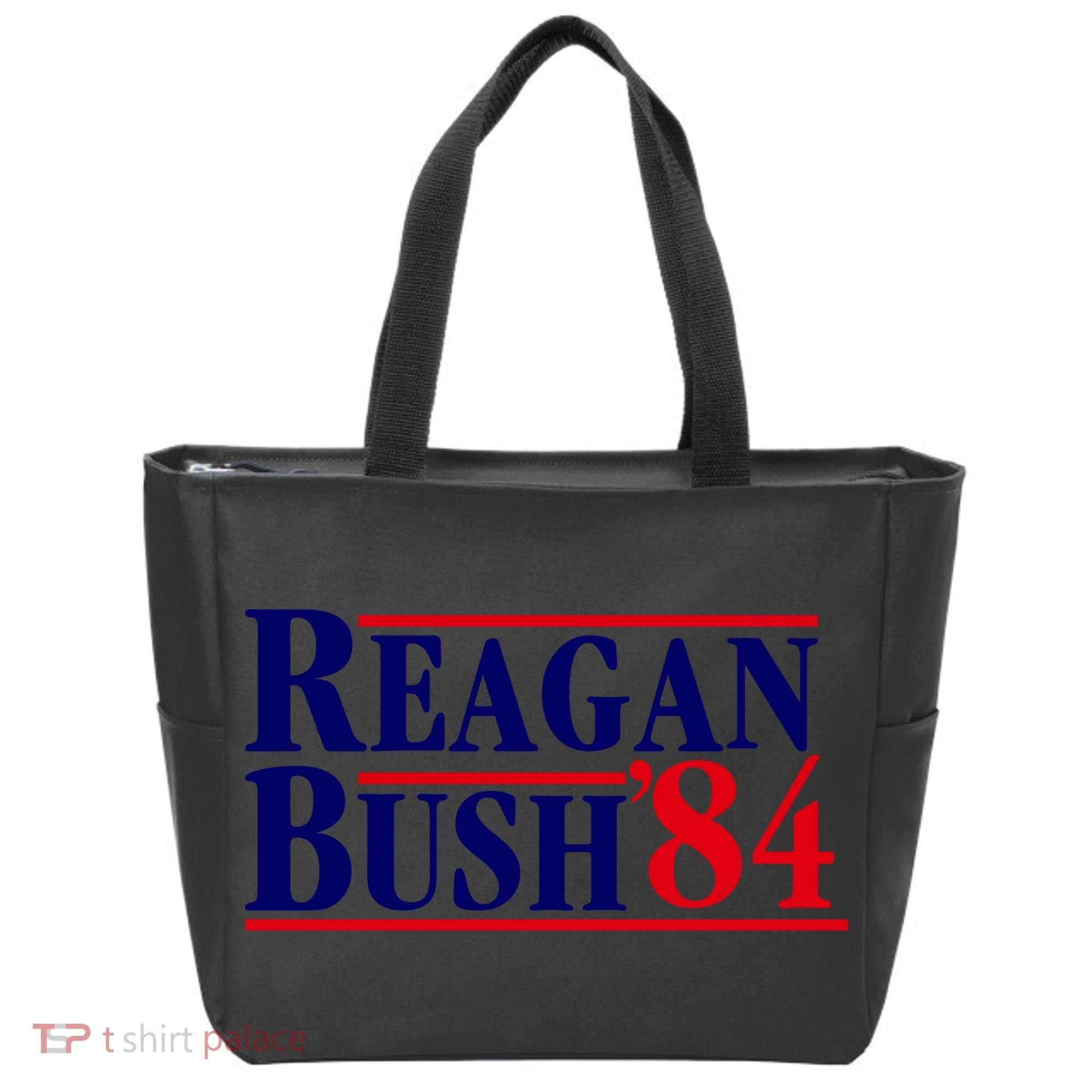 Reagan Bush 84 Shirt Presidential Campaign Tote Bag