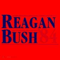 Reagan Bush 84 Shirt Presidential Campaign Santa Hat thumb 1