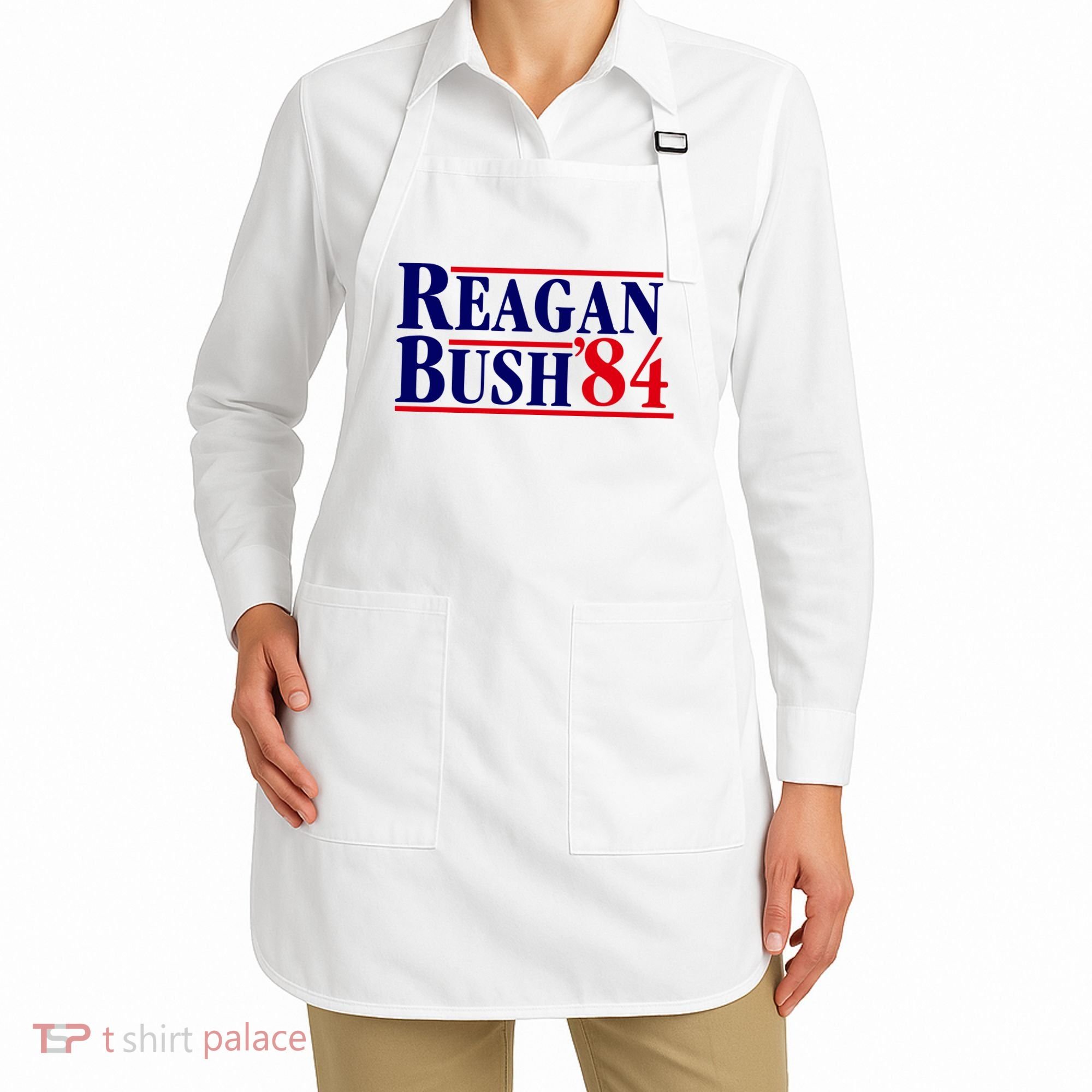 Reagan Bush 84 Shirt Presidential Campaign Apron