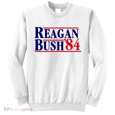 Reagan Bush 84 Shirt Presidential Campaign Sweatshirt
