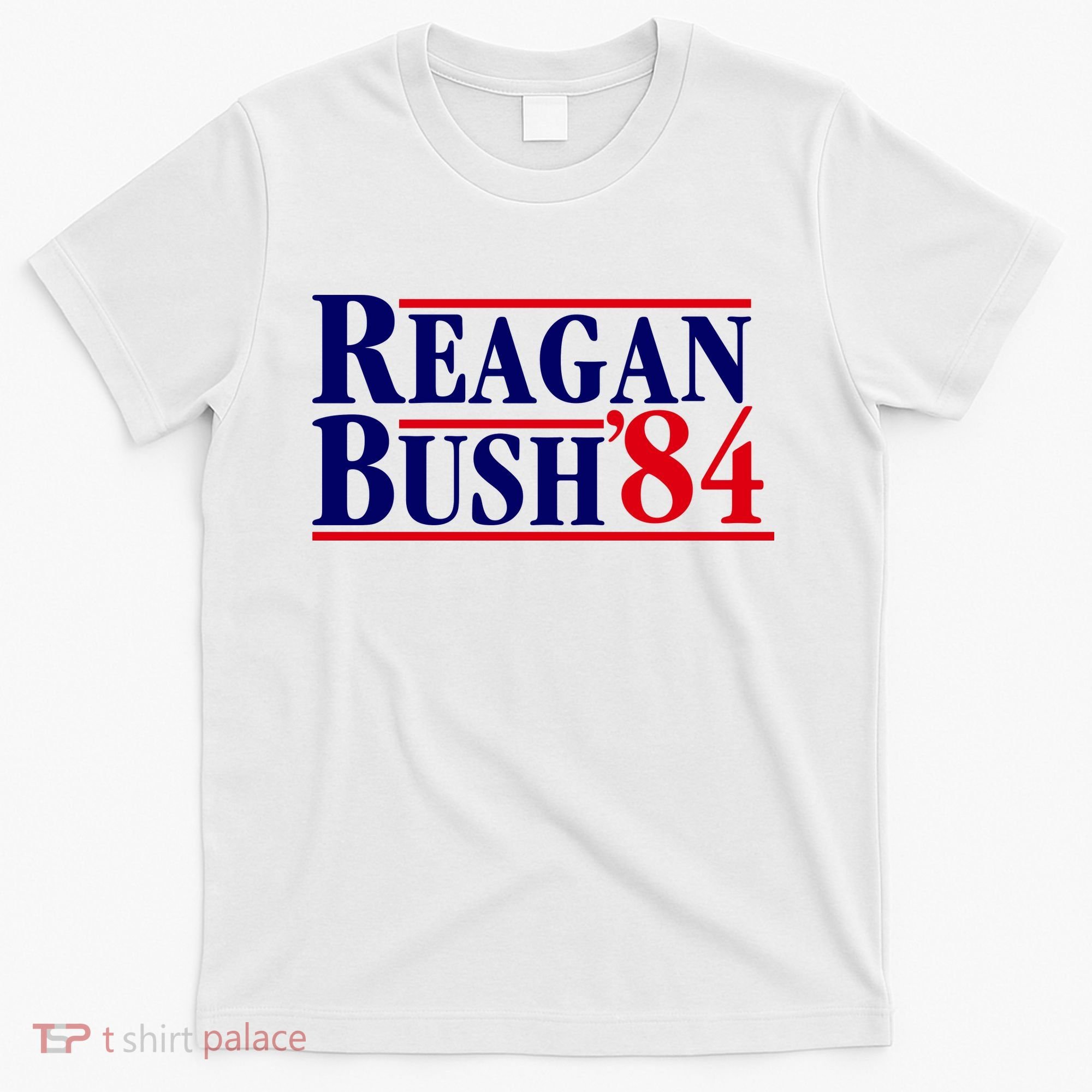 Reagan Bush 84 Shirt Presidential Campaign T-Shirt