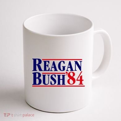 Reagan Bush 84 Shirt Presidential Campaign Coffee Mug back