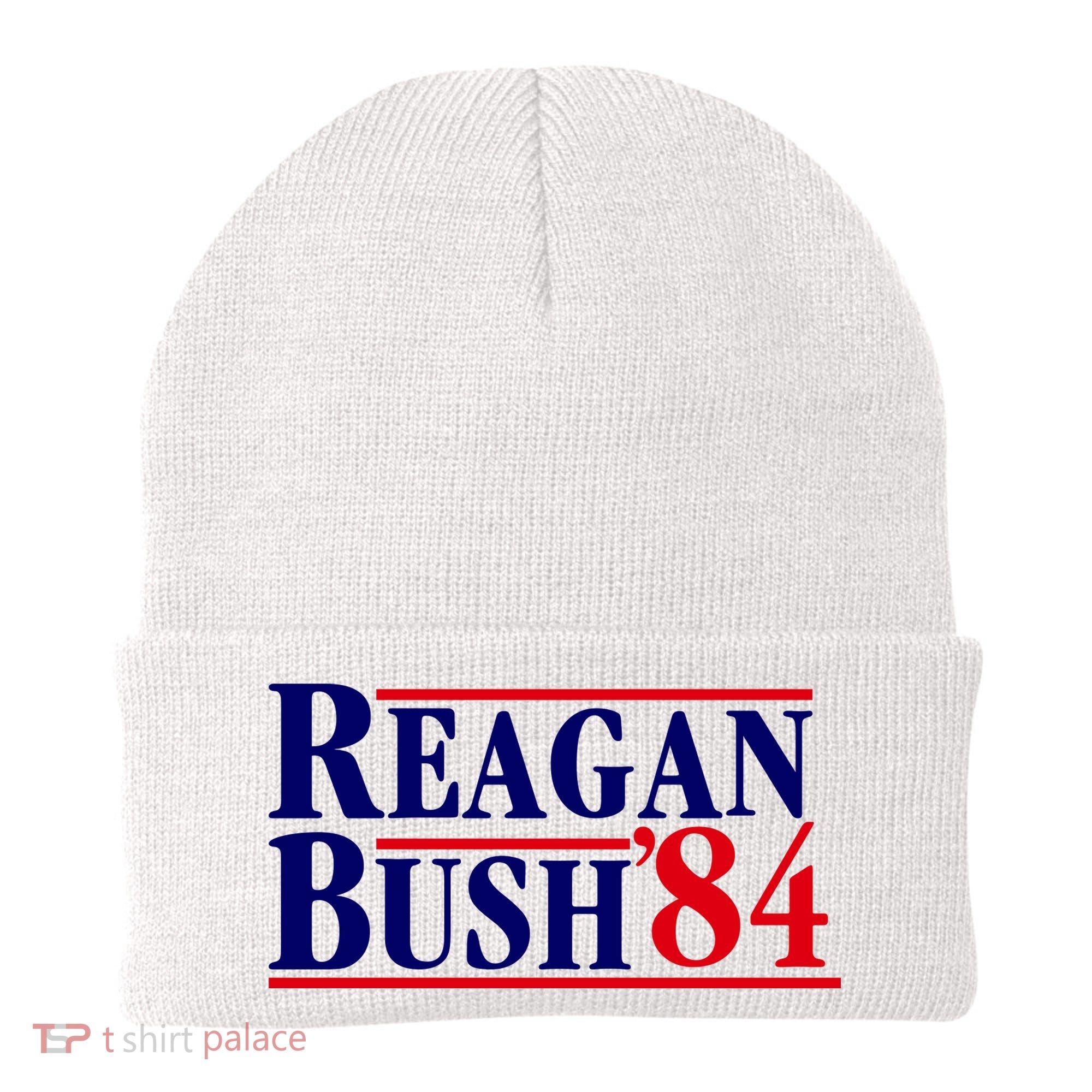 Reagan Bush 84 Shirt Presidential Campaign Beanie