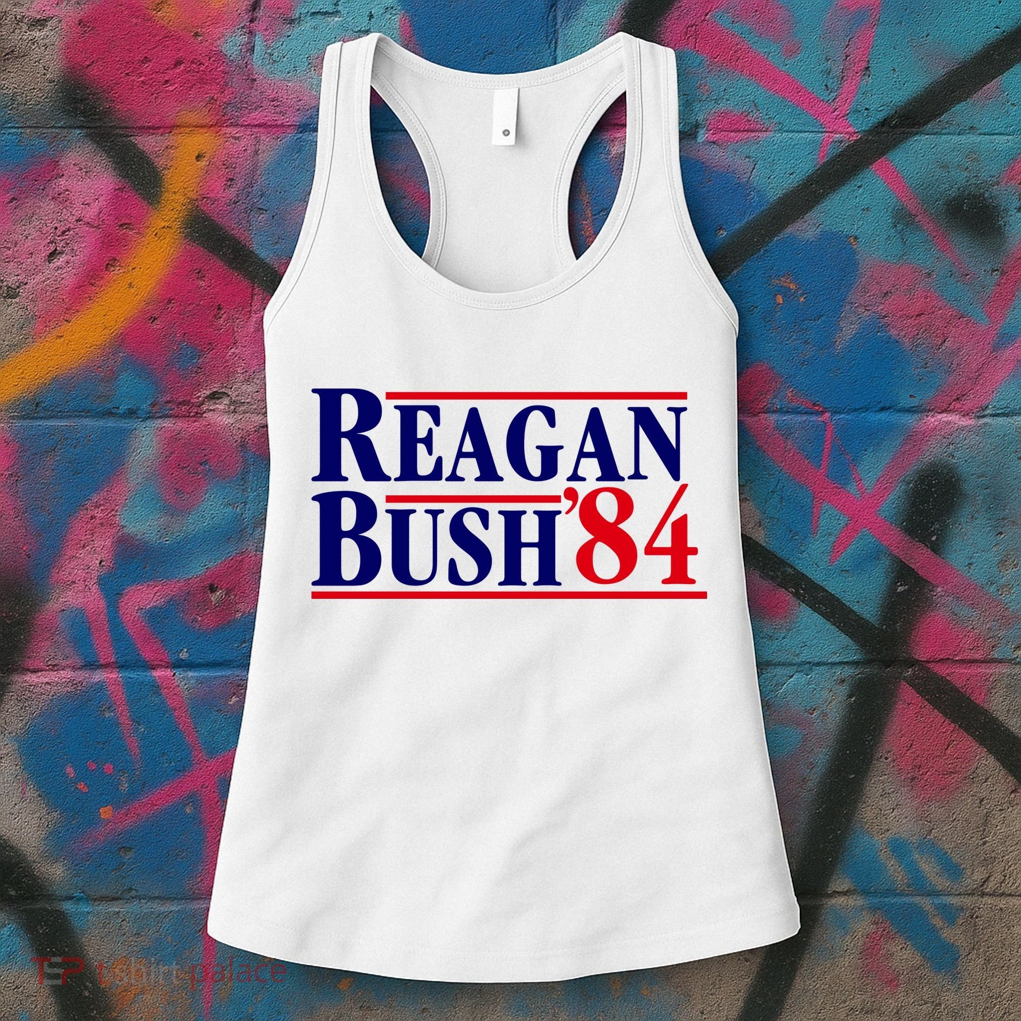 Reagan Bush 84 Shirt Presidential Campaign Women's Tank Top