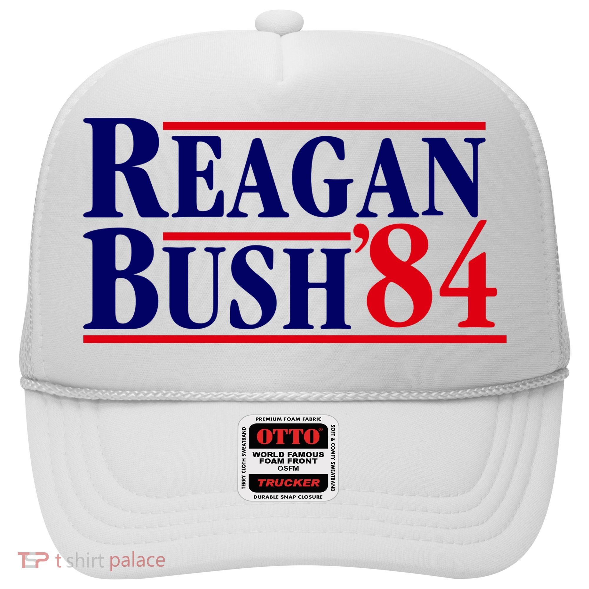 Reagan Bush 84 Shirt Presidential Campaign Hat