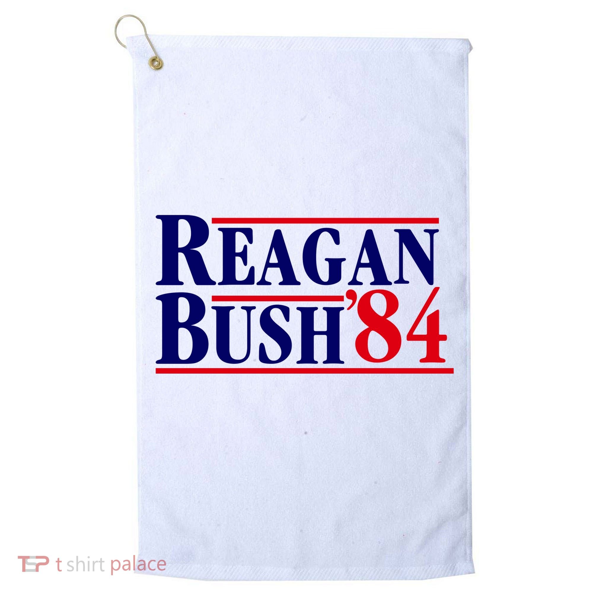 Reagan Bush 84 Shirt Presidential Campaign Golf Towel