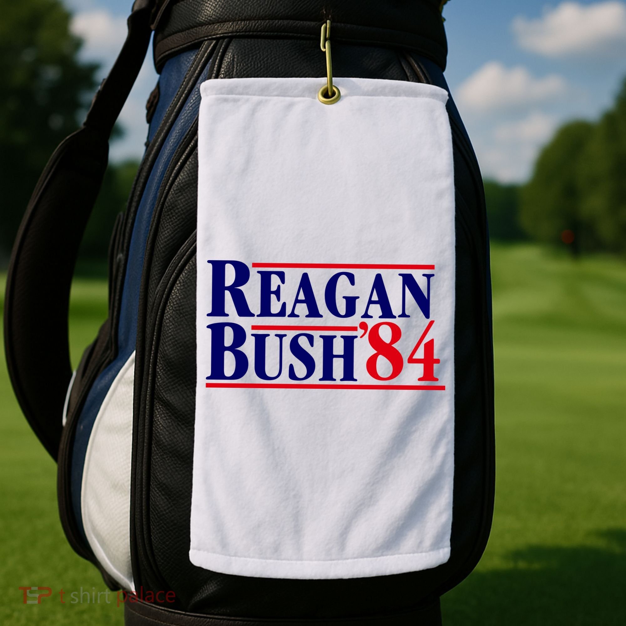 Reagan Bush 84 Shirt Presidential Campaign Golf Towel
