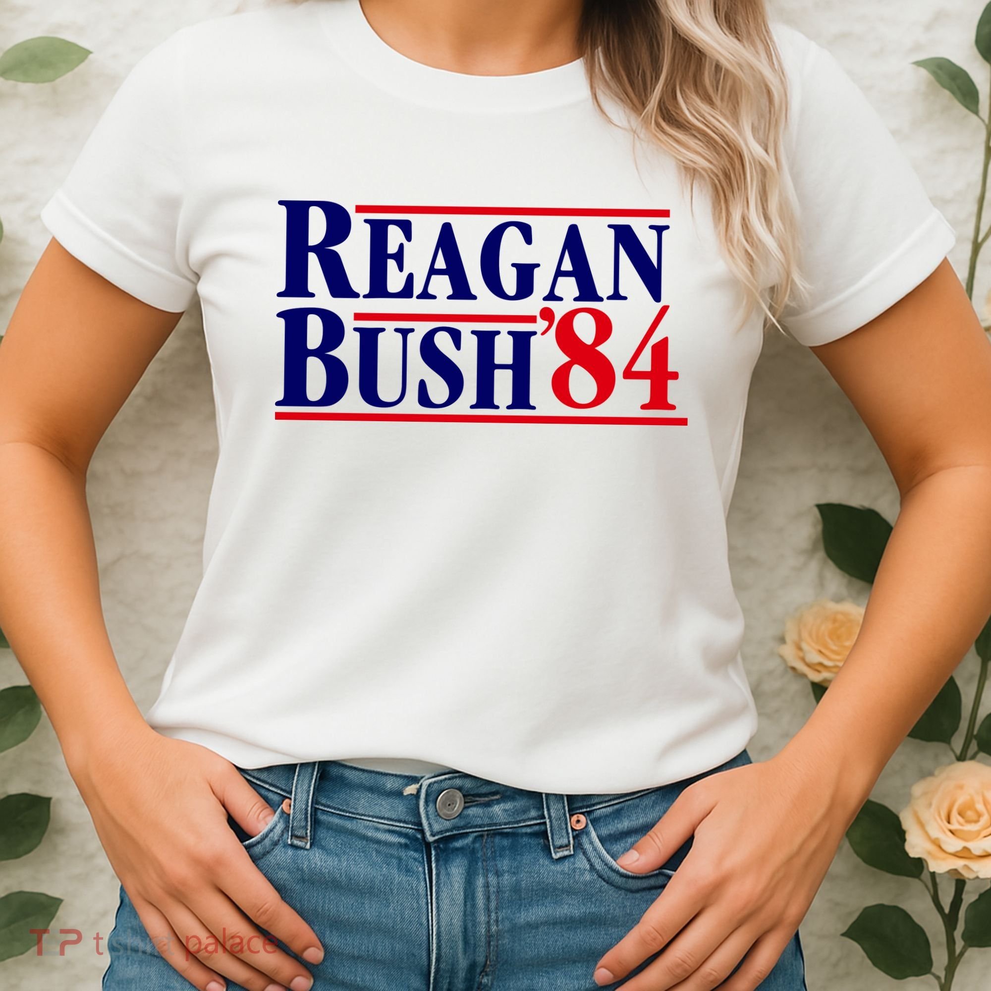 Reagan Bush 84 Shirt Presidential Campaign Women's T-Shirt