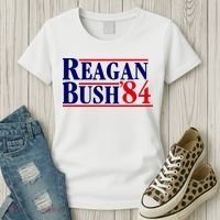 Reagan Bush 84 Shirt Presidential Campaign Women's T-Shirt thumb 3