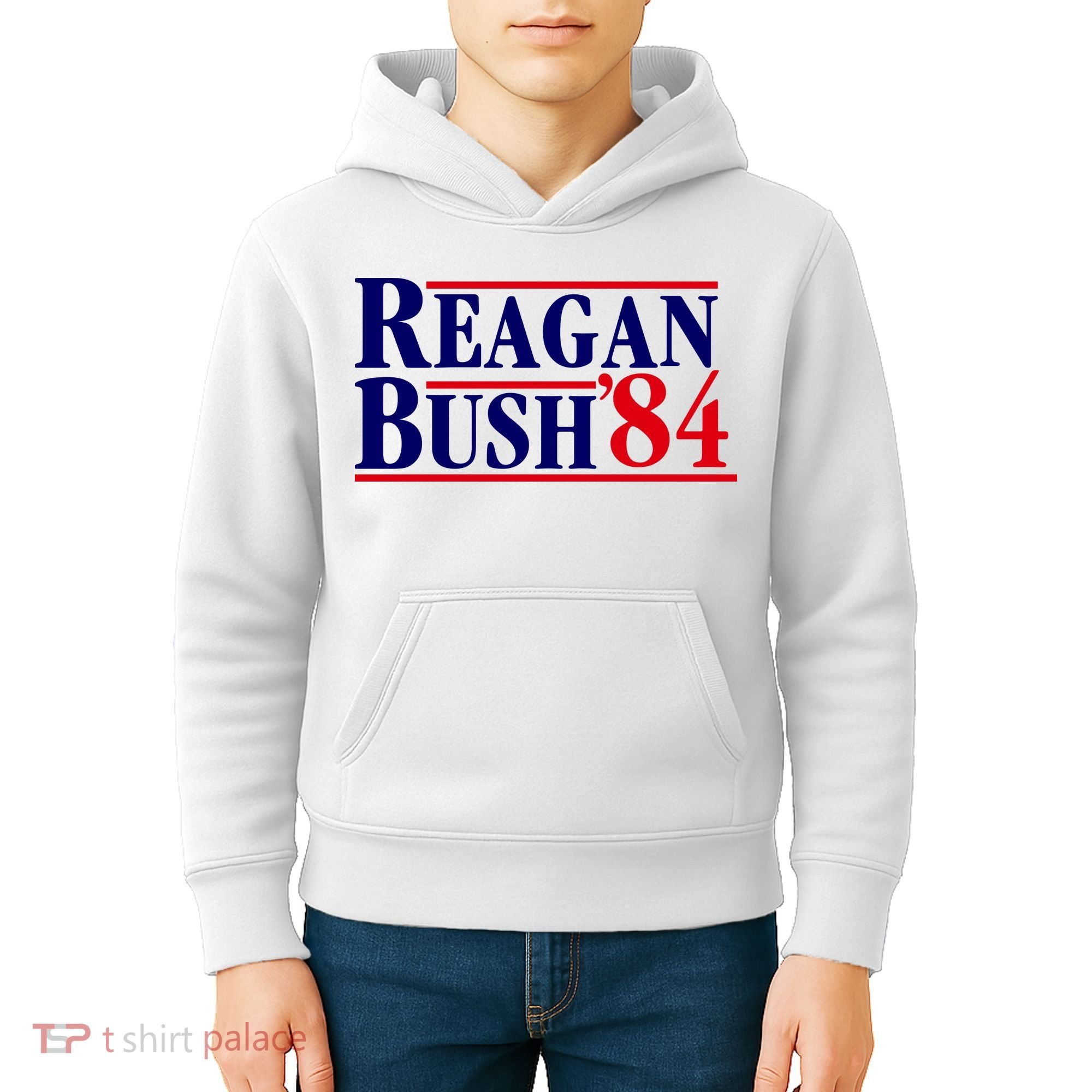 Reagan Bush 84 Shirt Presidential Campaign Kids Hoodie