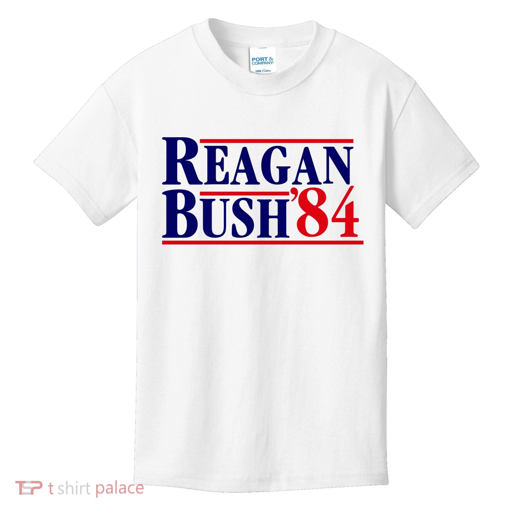 Reagan Bush 84 Shirt Presidential Campaign Kids T-Shirt