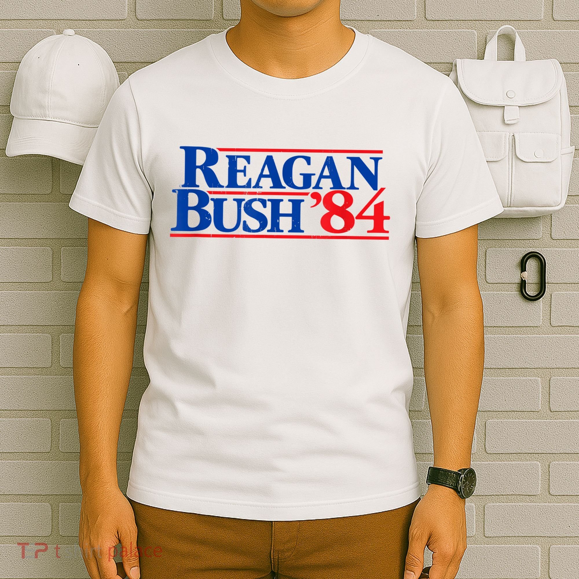 Reagan Bush '84 Vintage Republican T-Shirt