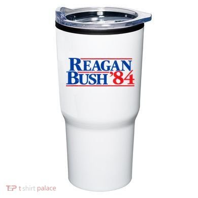 Reagan Bush '84 Vintage Republican Tumbler