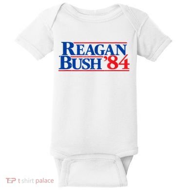Reagan Bush '84 Vintage Republican Baby Bodysuit