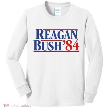Reagan Bush 84 Kids Long Sleeve Shirt