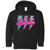 Retro Boone 80s Vibes Summer Toddler Hoodie thumb 0