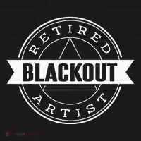 Retired Blackout Artist Funny Aa Sobriety Program Gift USA-Made Doggie Bandana thumb 2