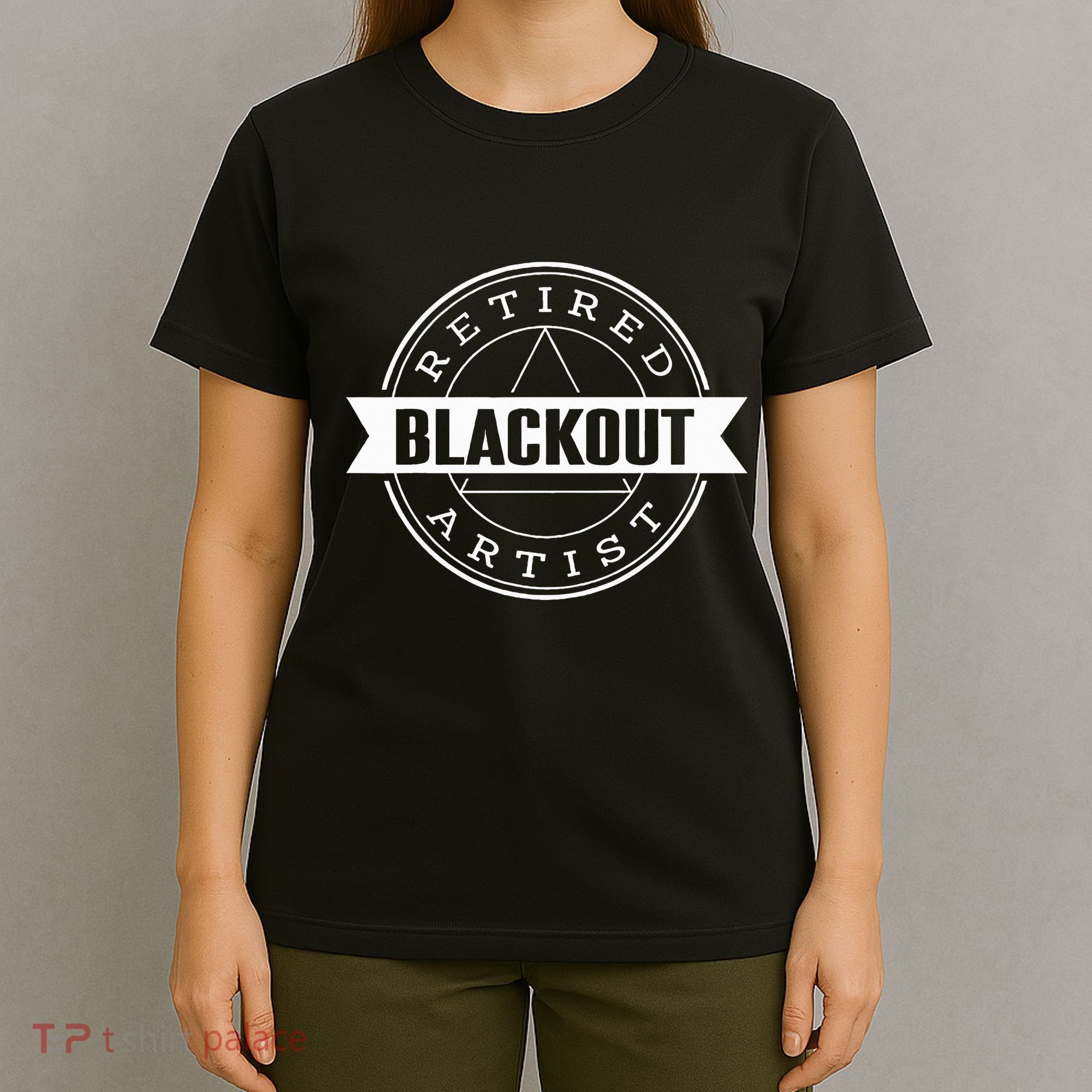 Retired Blackout Artist Funny Aa Sobriety Program Gift T-Shirt