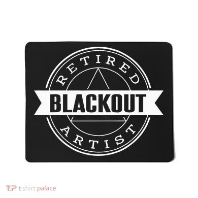 Retired Blackout Artist Funny Aa Sobriety Program Gift Mousepad