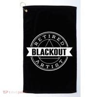 Retired Blackout Artist Funny Aa Sobriety Program Gift Golf Towel thumb 0
