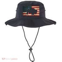 Retro Buffalo American Flag USA Bison Bucket Hat thumb 0