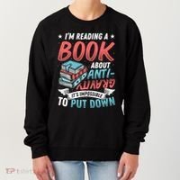 Reading Book About Anti Gravity Funny Science Physicist Gift Women's Sweatshirt thumb 0