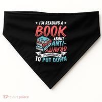 Reading Book About Anti Gravity Funny Science Physicist Gift USA-Made Doggie Bandana thumb 0