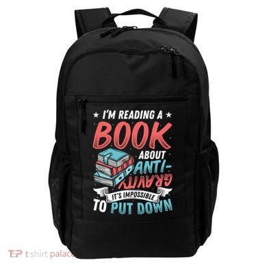 Reading Book About Anti Gravity Funny Science Physicist Gift Backpack