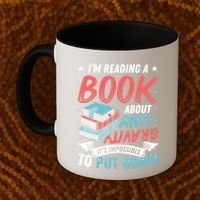 Reading Book About Anti Gravity Funny Science Physicist Gift Coffee Mug thumb 2
