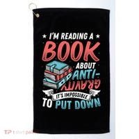 Reading Book About Anti Gravity Funny Science Physicist Gift Golf Towel thumb 0
